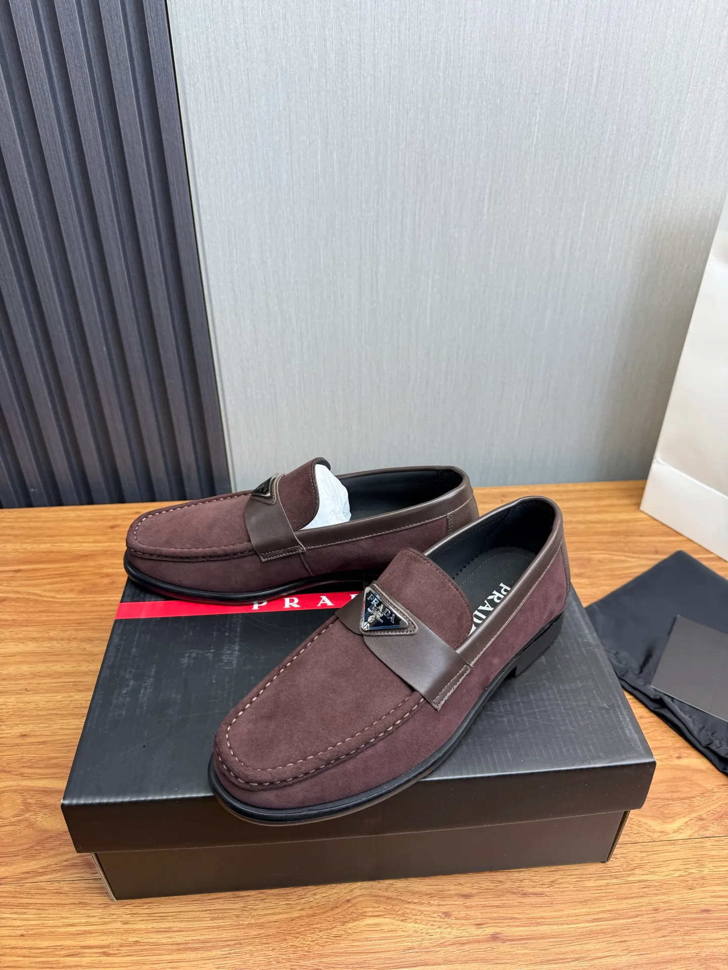 Factory price 580💰 ＰＲＡＤＡPrada. Men's business casual leather shoes, luxurious and noble👞All imported original brand leather materials, just to create a more comfortable wearing experience, upper: original cowhide. Frosted cowhide➕Imported full cowhide, original outsole✔️36-45 (45 non-returnable)